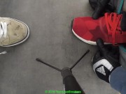 Preview 1 of Teens big cumshot on his Adidas NMD