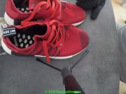 Preview 5 of Teens big cumshot on his Adidas NMD