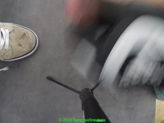 Teens big cumshot on his Adidas NMD