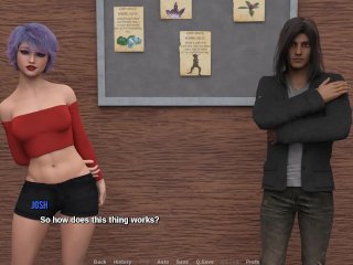 Myth Academia:Blowjob And Cumshot In College Bathroom-Ep3