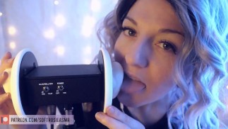 SFW ASMR - Intensives Ohrenlecken für Freundinnen - PASTEL ROSIE Nicht nacktes Kribbeln Ohressen - Zungenfetisch