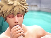 Preview 5 of Hero's Bath Time - Midoriya x Bakugo - My Hero Academia 3D Animation Parody