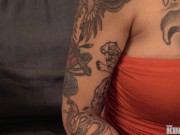 Preview 3 of Big Titty Tattooed Gets Fucked in Tight Ass - Genevieve Sinn