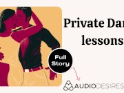 Preview 1 of Private Dance Lesson | Erotic Audio Dancing Sex Story ASMR Audio Porn for Women Dance Teacher