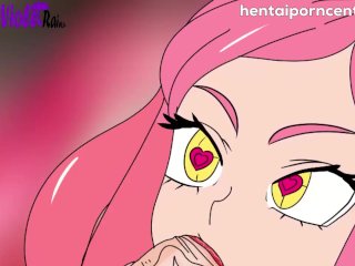 Mei Hatsume sucks the head off Bakugo's cock - My Hero Academia uncensored hentai