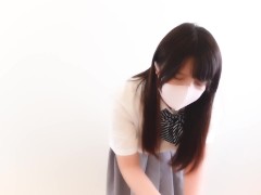 【素人オナニー】立ったままオナニーしたら、足がガクガク...。///