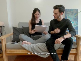 Horny College étudiant veut baiser son partenaire d'étude - Hot Amateur POV