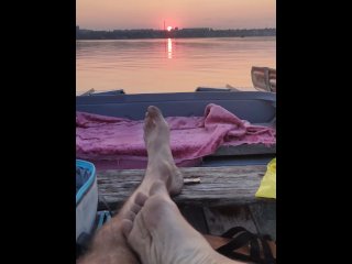 sfw, verified amateurs, river, sunset