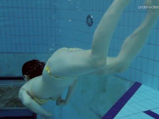 Big tits shaved babe LadaPoleshuk underwater