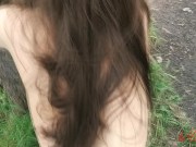 Preview 6 of Shy cute girl dance outdoor and Getting A Mouth Full Of Cum