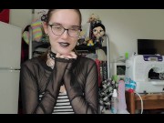 Preview 1 of Goth  Spits and Strokes Your Cock(JOI) - IzzyHellbourne