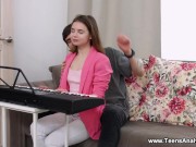 Preview 1 of Teens Analyzed - Bella Gray - Music lesson anal with tutor