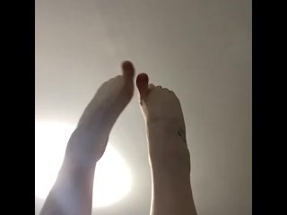 Worshipping my lesbian feet and toes