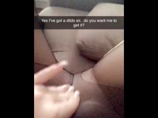 Slutty student! Sexting my teacher and squirting for_him on Snapchat