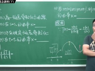 #無碼 #教師 #18禁 #流出｜張旭微積分2020版(下)｜向量微積分｜重點四：曲線分析(下)｜觀念講解｜數學老師張旭