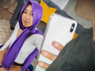 Pervertido Tesão Espia Na Gata Beauty Em Hijab Vanessa Vox