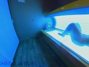 Preview 2 of Arabic Slut has Orgasm in Public Tanning Bed