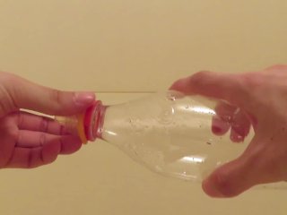 I tried to put a condom on a plastic bottle, but it failed.
