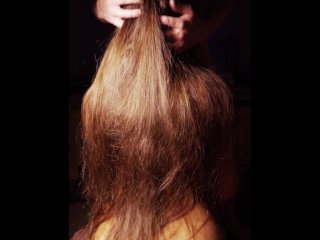 long hair, miniatures perfect, brunette, vertical video