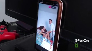 CATCH HER MAKING LIVES ON INTERNET! so i Give her some Spanks till ...