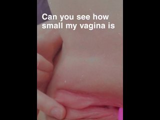 extreme tight pussy, tight pussy, vertical video, small tits