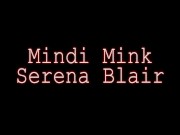 Preview 1 of Cougar Mindi Mink Finger Bangs Chick Serena Blair!