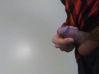 Stroking my hard cock
