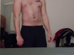 Jerking before a night shift  - Screenshot 3 of 16 - Uncut Cock