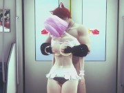 Preview 2 of Pink hair girl fucked on the train - 3D Hentai (Uncensored)