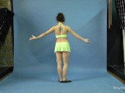 Preview 3 of Mila Gimnasterka hairy tight babe doing gymnastics