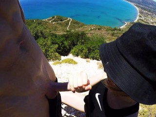 Nice Wet Blowjob during our Hiking ! - Lily_jack
