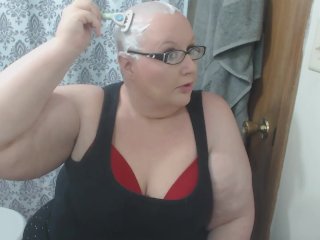 amateur, bald girl, fetish, big tits