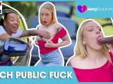 INTERRACIAL PUBLIC: Black Guy Fucks Teen In His Car: CHRYSTAL SINN (Holland Porn) - SEXYBUURVROUW