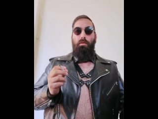 Smoke in leather
