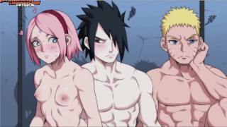 Naruto & Sasuke x Hinata Sakura Ino Hentai Cartoon Animation Uncensored Naruto Anime Hentai