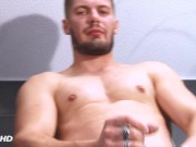 Preview 5 of Vlad, true gym trainer in a fitness club gets wanked his huge dick by clients in a shower