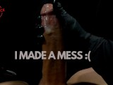 Stroking Big White Cock for POV Solo Male Masturbation Cumshot with Cum Play