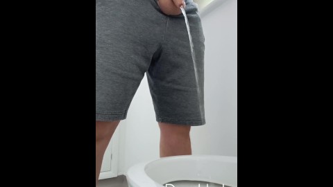 Soft uncut lad can piss for ages!!!