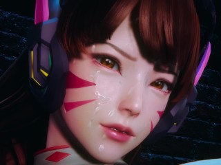 Overwatch Futa - D.Va and Ashe Passionate Sex