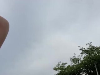 Japanese college student practicing sexual intercourse outdoors!【Big ass & Dick】【Spanked many times】