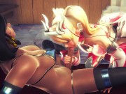 Preview 1 of [OVERWATCH] Futa Pharah x Mercy (3D PORN 60 FPS)