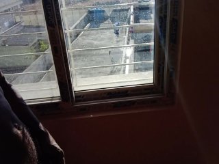 Rajesh masturbation and showing dick  from window