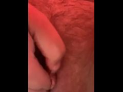 Shoving ice in my pussy