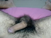Preview 3 of super hairy bush!! look at me wanking my HAIRY COCK / bush HOT BEAR