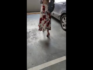 Milf Hunter Chasing High Heels Cougar from Shop toCar for Sex