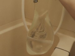 Put a condom on the faucet and fill it with water. And the condom bursts!!
