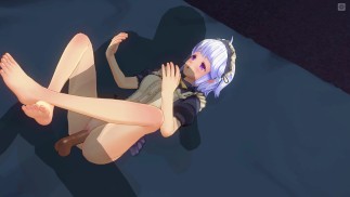 3D HENTAI Горничная пришла ночью за твоей спермой