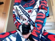 Preview 1 of Blond boy jerk off in Fox MX gear and cum on Fox boots