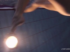 Nastya decided to do erotics underwater