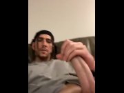 Preview 3 of Young stud jerking huge cock